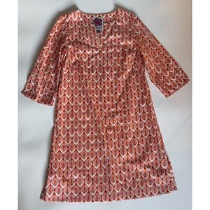 Lesley Evers  Danish Flower Cotton Tunic Dress Size M ~ Pristine